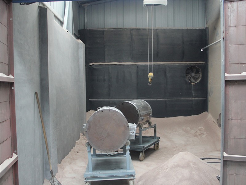 壳体吹沙房--表面处理